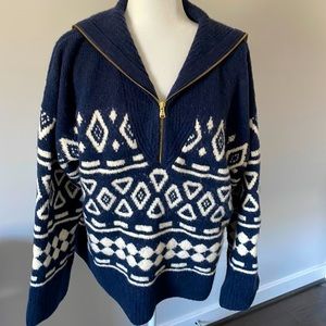 **MOVING SALE**  JCrew Zip up cozy sweater